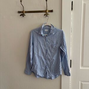Gant rugger blue striped button up shirt